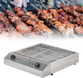 Electric Smokeless Portable BBQ Barbecue Grill Indoor Cooking Grill with Water Filled Drip Tray & Temperature Control-Safe Griddle for Indoor & Kebab Grill(B)