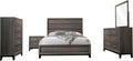 Coaster Home Furnishings - Watson - Wood - 5-Piece Bedroom Set with Panel Headboard and Groove Details - Bedroom - Eastern King Size - Gray Oak - 212421KE-S5