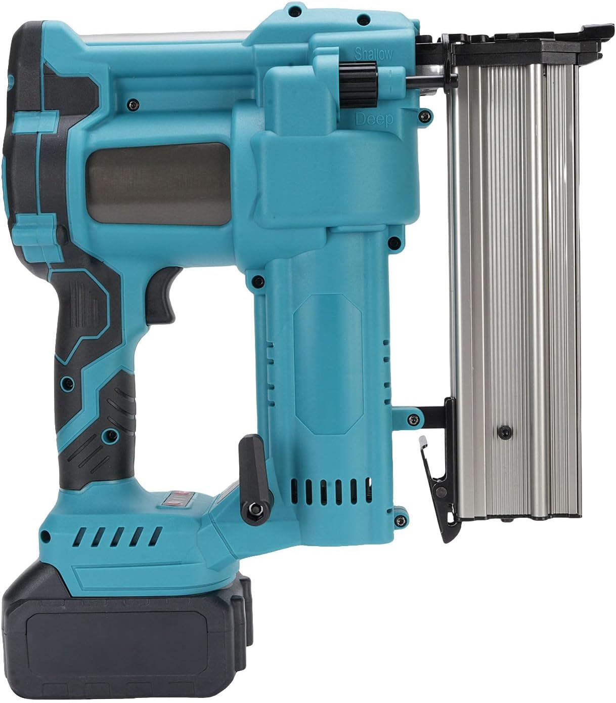 Cordless Brad Nailer Electric Staple 2 in 1 Nail Staple for Woodworking with 18GA 3/4in to 2in Nails and 5000mAh Battery (US Plug)