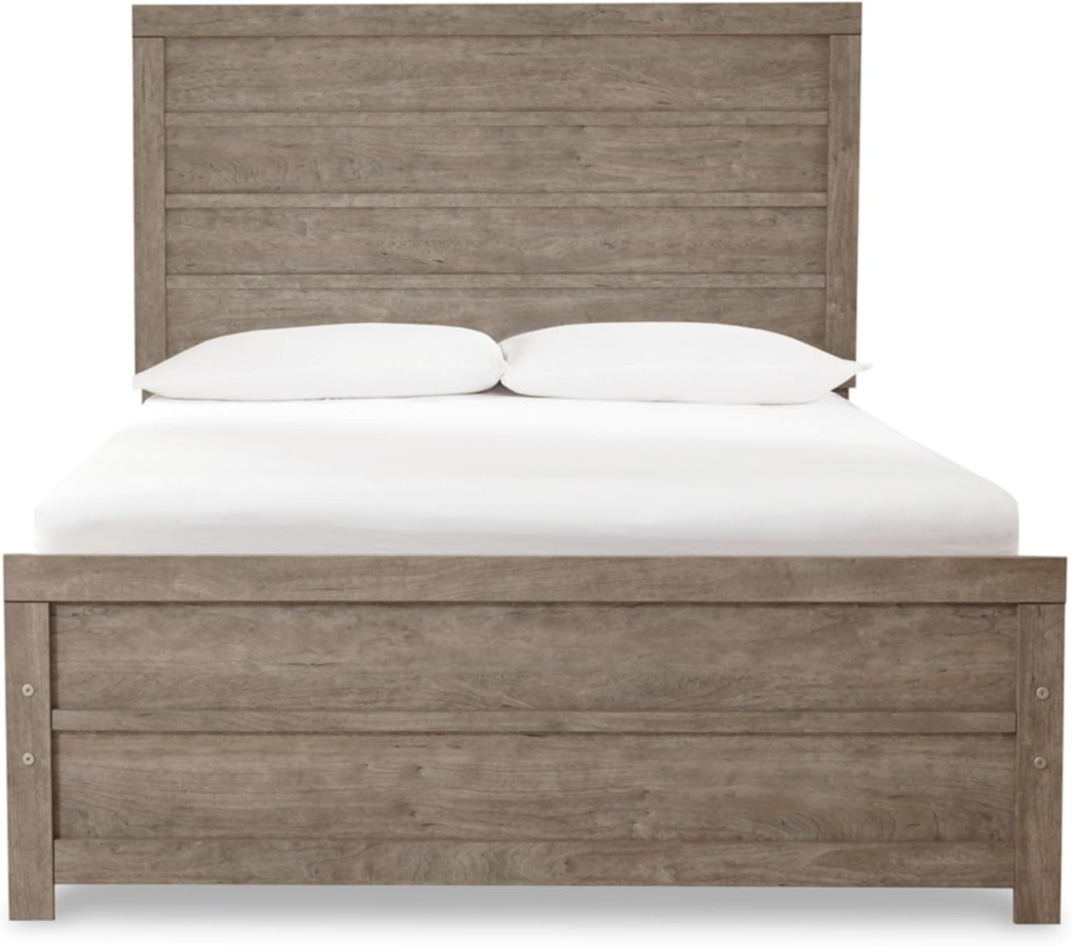 Signature Design by Ashley Culverbach Farmhouse Full Panel Bed, Foundation or Box Spring Needed, Gray