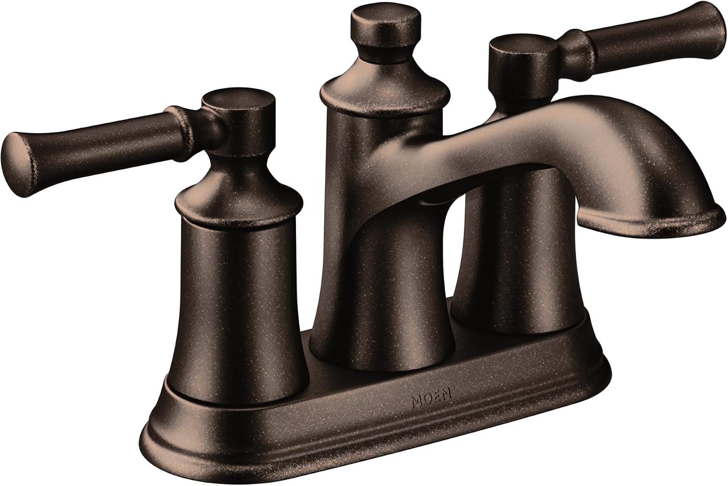 Moen Dartmoor Oil Rubbed Bronze Traditional Two Handle Centerset Bathroom Sink Faucet, 6802ORB