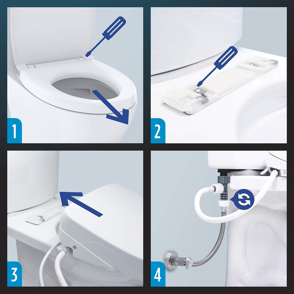 TOTO SW2014#01 A100 WASHLET Electronic Bidet Toilet Seat with SoftClose Lid, Elongated, Cotton White