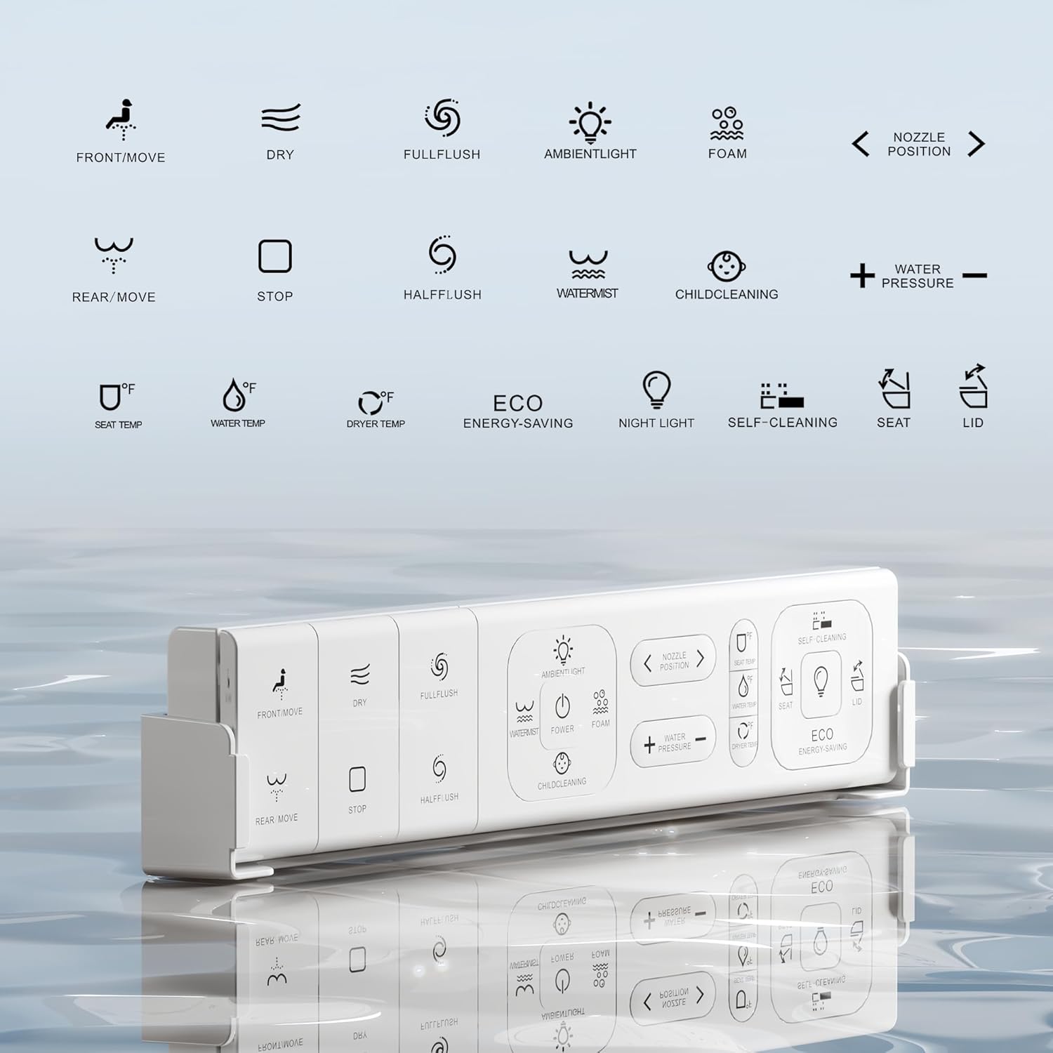 Smart Toilet with Bidet Built-in,One Piece Toilet with Foam Shield,Auto Open/Close Lid,Heated Seat,Warm Water Sprayer & Dryer,Adjustable Night Light,Auto Flush