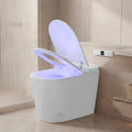Smart Toilet with Bidet Built in, Electric Tankless Toilet for Bathroom with Heated Seat, Modern One Piece Toilets with Soft Close, Dryer, Foot Sensor, Auto Lid&Seat/Dual Auto Flush
