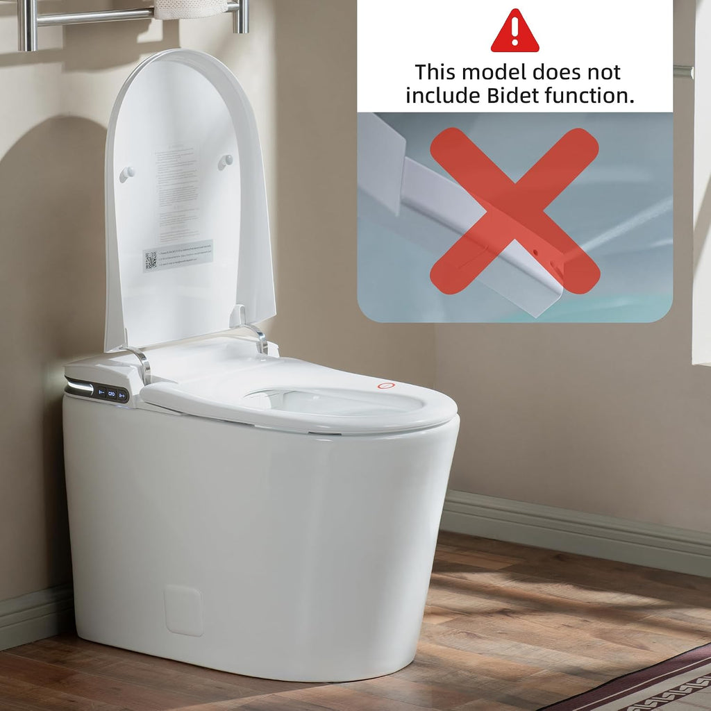 WOODBRIDGE GT100 Smart Toilet,Auto Open/Close Lid, Foot Sensor,Auto Flush, Heated Seat & Fragrance System, ADA Height, Easy Installation, without Bidet