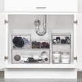 mDesign Plastic Stackable Bathroom Storage with Pull Out Bin Organizer Drawer for Cabinet, Vanity, Shelf, Cupboard, Cabinet, or Closet Organization - Lumiere Collection - 8 Pack - Clear