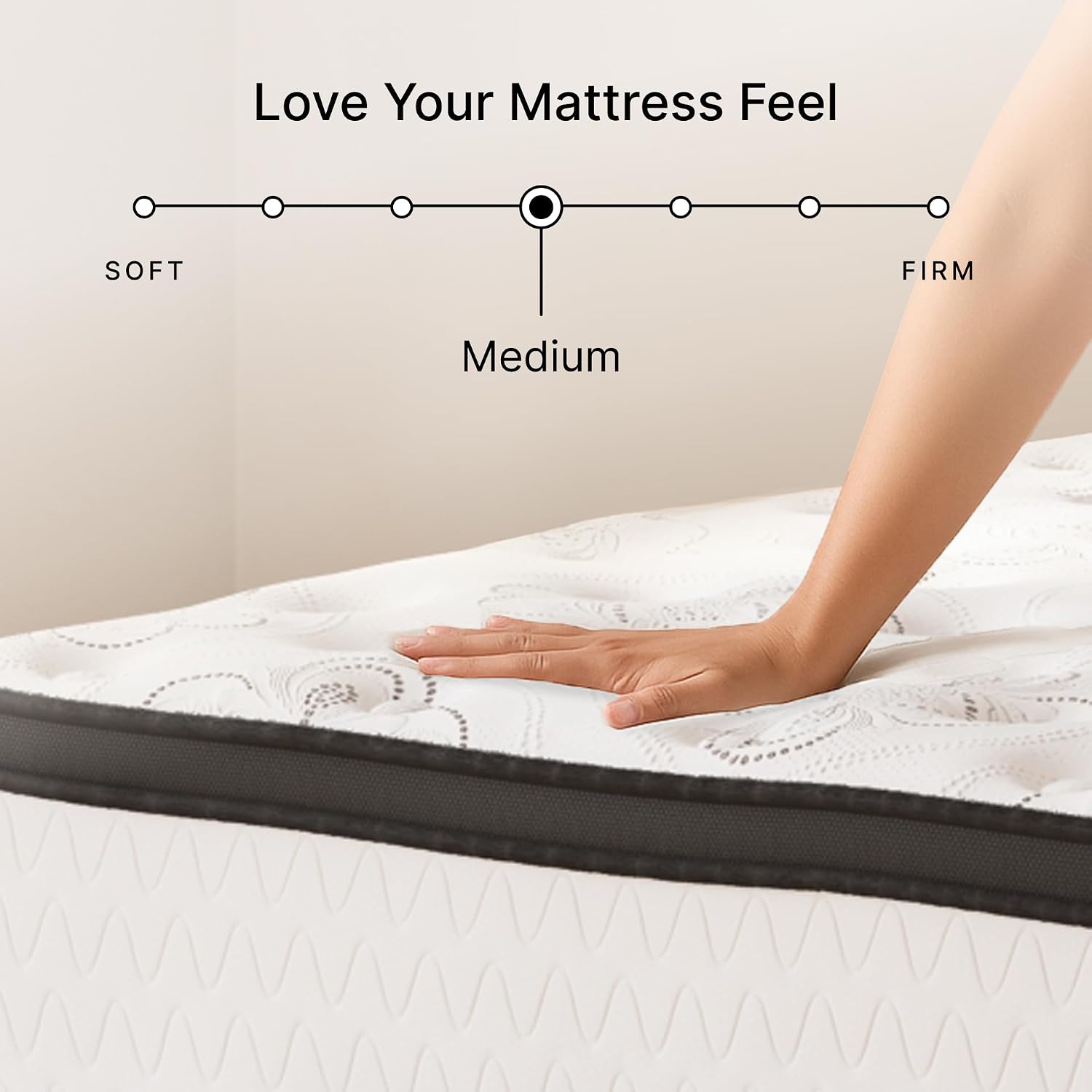 Signature Design by Ashley Chime Hybrid California King 12' Mattress with Gel Memory Foam, Medium Firm, Pressure Relief, Fiberglass Free Mattress in a Box