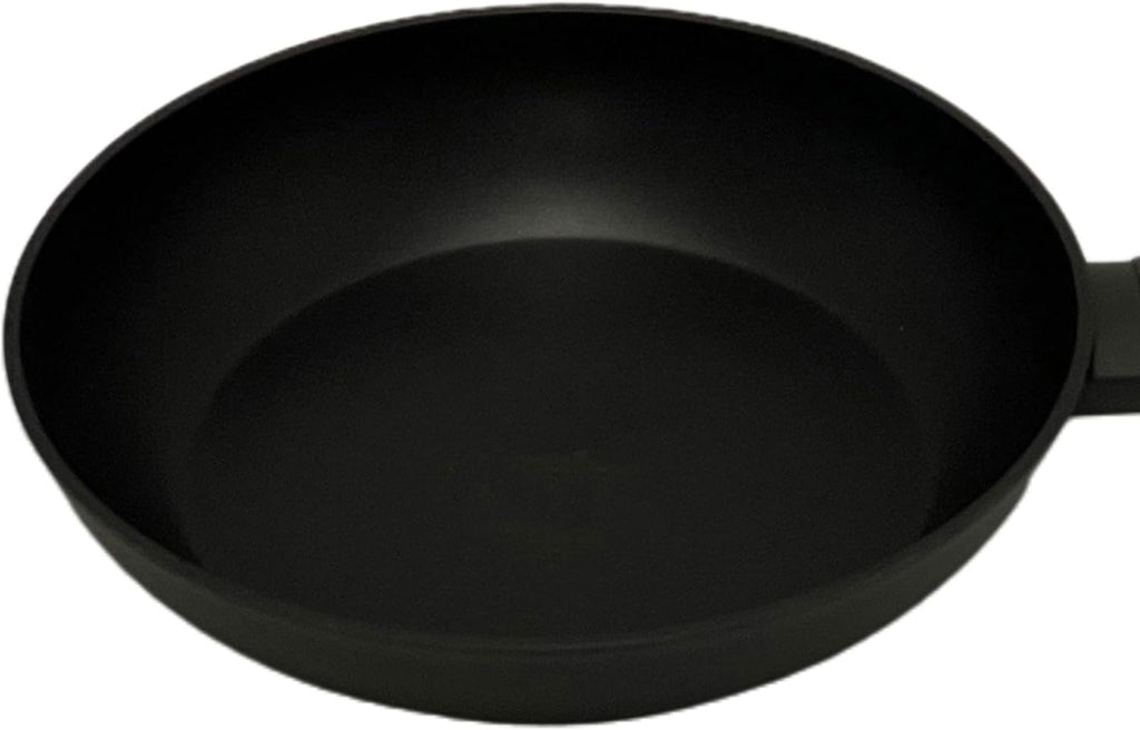 Berghoff LEO 3Pc Non-stick Frying Pan Set 8', 10', 11' Cast Aluminum Ferno-Green, PFOA Free Coating Soft-touch Stay-cool Handle Induction Cooktop Fast Heating, Dark Grey