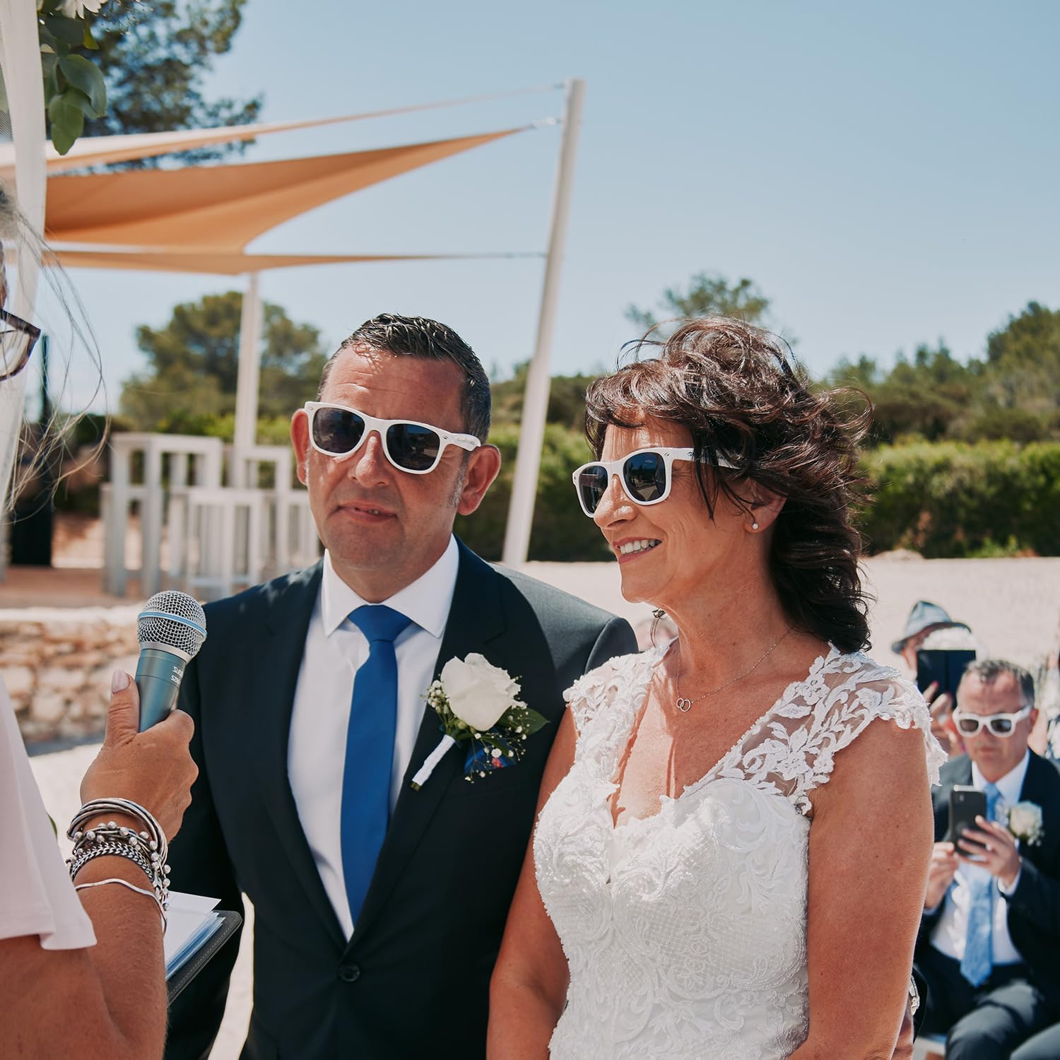 Personalized Customized Sunglasses Bulk Birthday Party Favors Gifts Wedding Bachelor Bridal Groomman Company Sunglasses Gifts for Guest Activity Props (120PC Yellow)