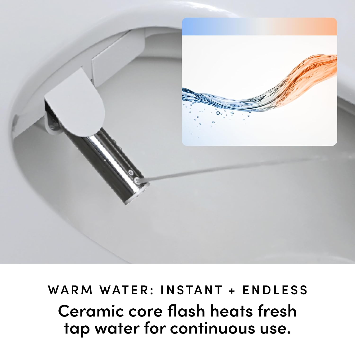 TUSHY Cloud Electronic Bidet Heated Toilet Seat: Instant Warm Water, Adjustable Air Dryer, Soft Close Lid and Seat & Night Light (Self Cleaning Nozzle and Water Filter), Elongated