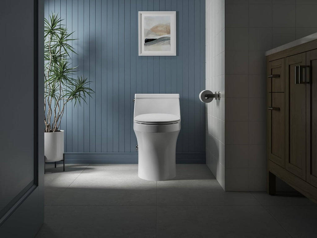 Kohler K-30783-0 Lithe Quiet-Close Elongated Toilet seat with Grip Tight Bumpers, White