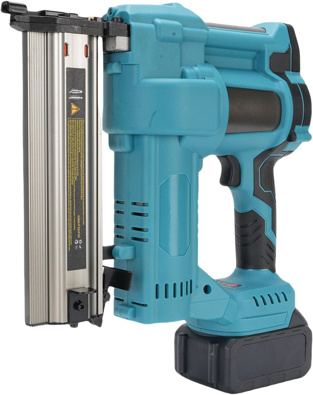 18V Brad Nailer Cordless, Battery Powered Electric Nail, Brushless Brad Nailer with 100PCS Nails, Straight and U Staple, for Woodworking, Home Carpentry
