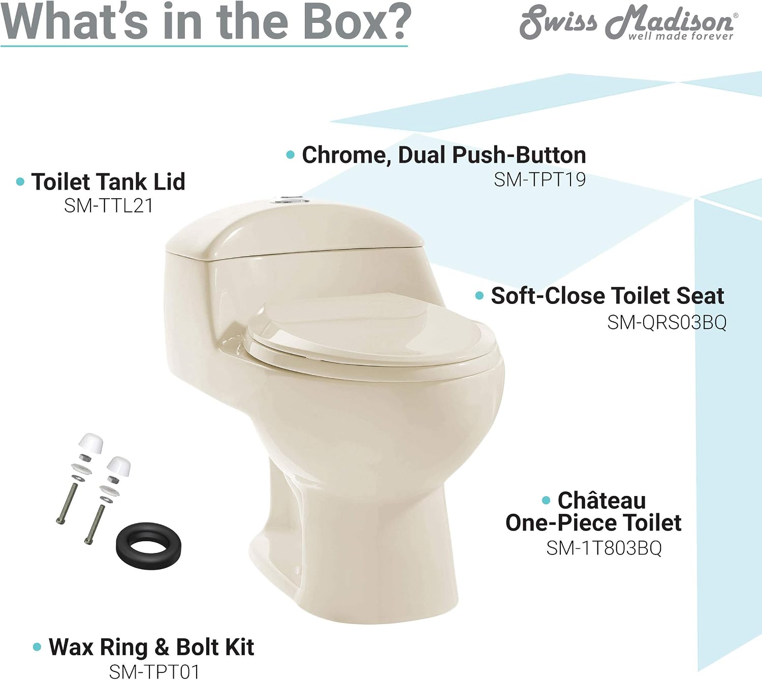Chateau One-Piece Elongated Dual-Flush Toilet in Bisque 1.1/1.6 gpf