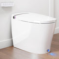 DA80 Smart Toilet with Bidet, One Piece Bidet Toilet with Water Tank & Pump, Elongated Heated Seat, 1.06 GPF Auto Flush, Warm Water, Remote Control, Foot Kick Blackout Flush Deodorization