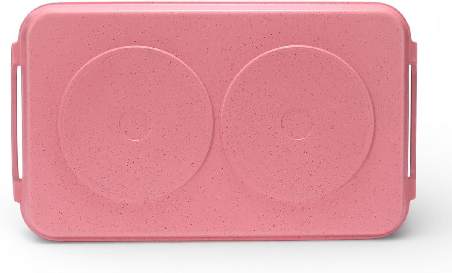 19' Induction Double Burner Griddle - 8-Layer Nonstick Marble Smooth Grill Pan for All Stovetops - Cast Aluminum Comal for Pancakes & Tortillas - Includes Free Handles (Pink Griddle, Hot Pink Handle)