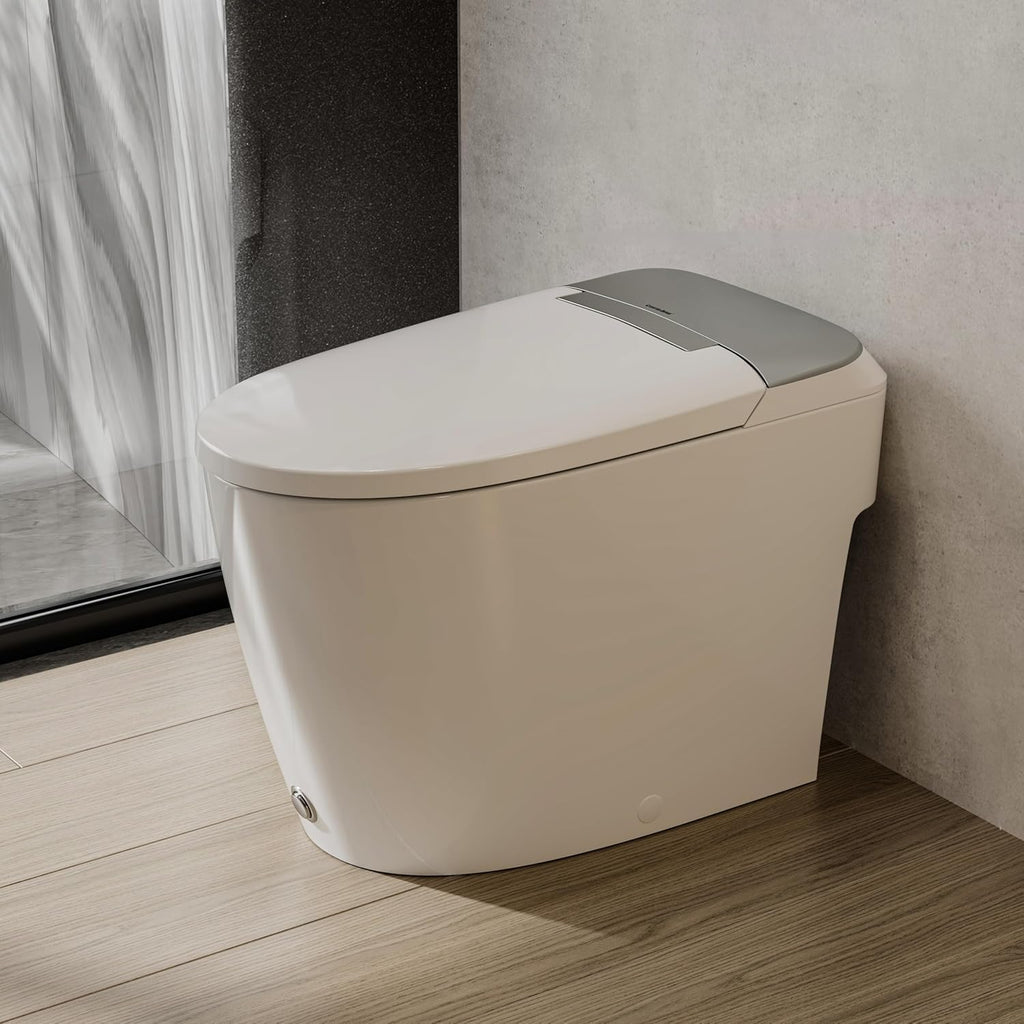 CASTA DIVA Non-Electric One Piece Bidet Toilet for Bathroom (CD-W10V Sliver)