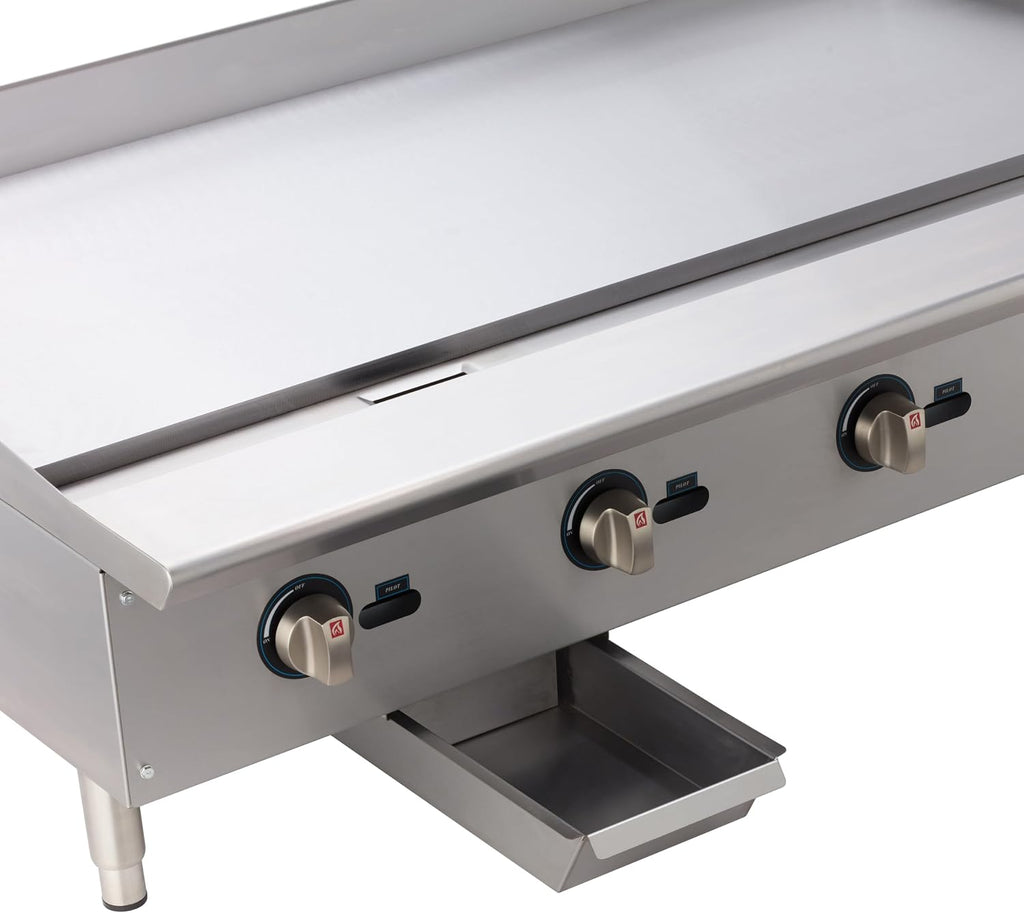 Winco Commercial Natural Gas Griddle,48'