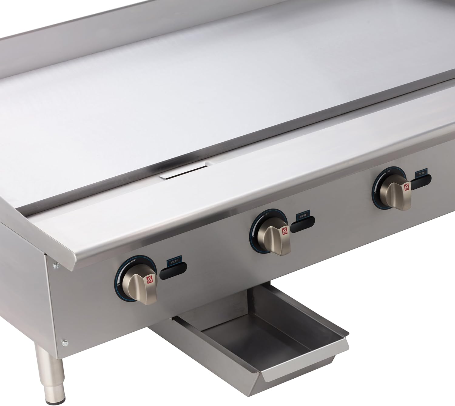 Winco Commercial Natural Gas Griddle,48'