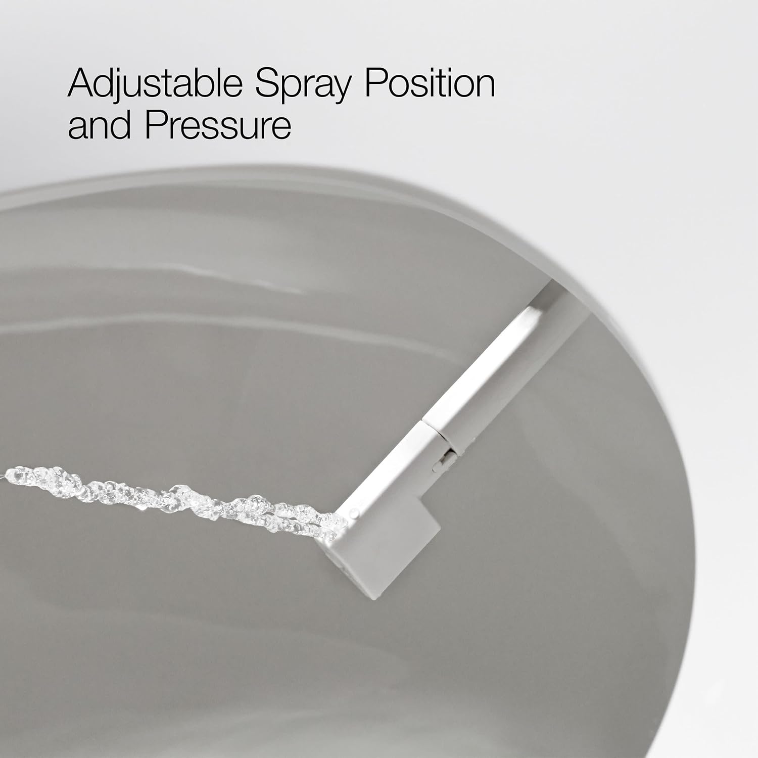 Kohler PureWash M250 Manual Round Bidet Toilet Seat, White, Quiet-Close Lid Prevents Slamming, Easy Installation with Quick-Release Hinges, Adjustable Spray Position & Pressure