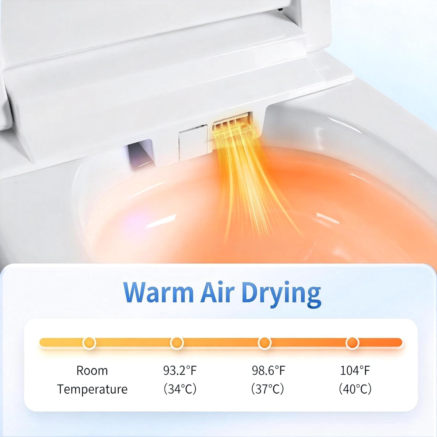 Smart Toilet with Auto Open/Close Lid, One Piece Bidet for Bathroom, Heated Seat, Foot Sensor, 1000 MaP Auto Flush, Instant Warm Water & Dryer, Multiple Wash Modes, Remote Control (ST-MX80)