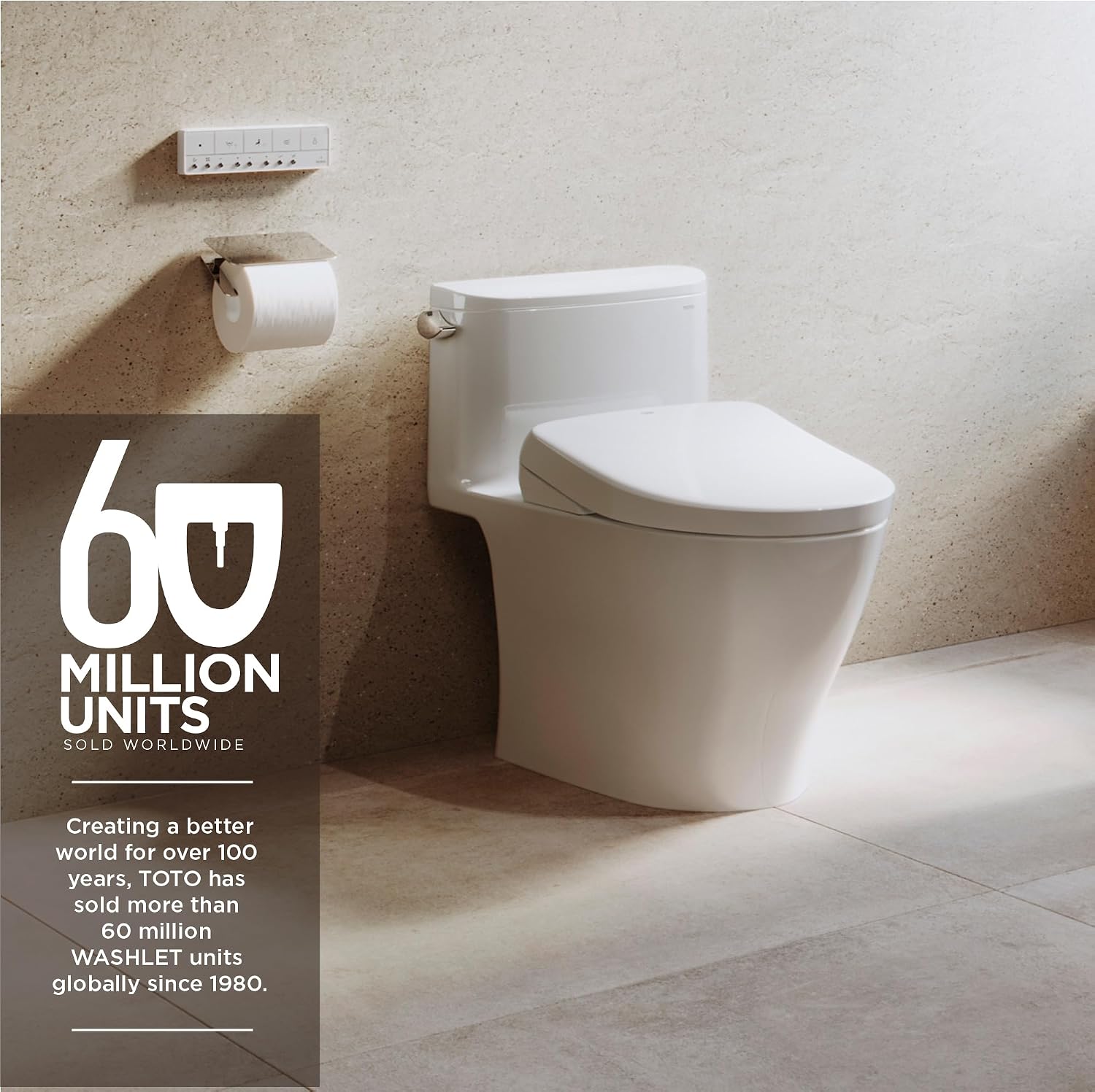 TOTO® WASHLET®+ S7A Electronic Bidet Toilet Seat, EWATER+® Bowl and Wand Cleaning, Auto Open and Close Classic Lid, Elongated, Cotton White - SW4734AT40#01