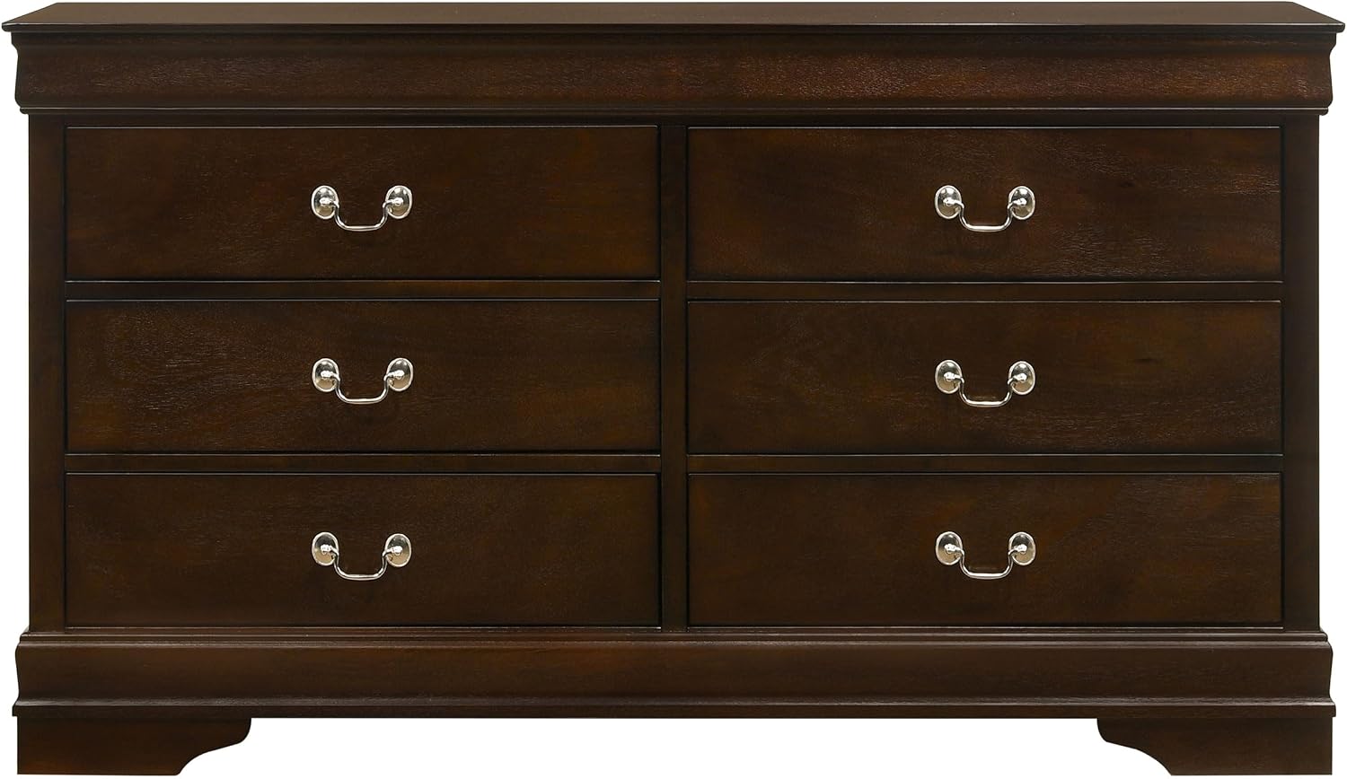 Coaster Home Furnishings Louis Philippe 5-piece Bedroom Set Queen Size Traditional Wooden Sleigh Bed Frame 47-Inch Panel Headboard Nightstand Dresser Mirror and Chest Cappuccino Brown 202411Q-S5