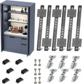 Cabinet Pocket Door Slide System Kit 22',6PCS Inset Sliding Hardware for Hidden Cabinet Doors, 45lbs Capacity, Space Saving Pocket Door Hardware for Kitchen, Pantry, Closet