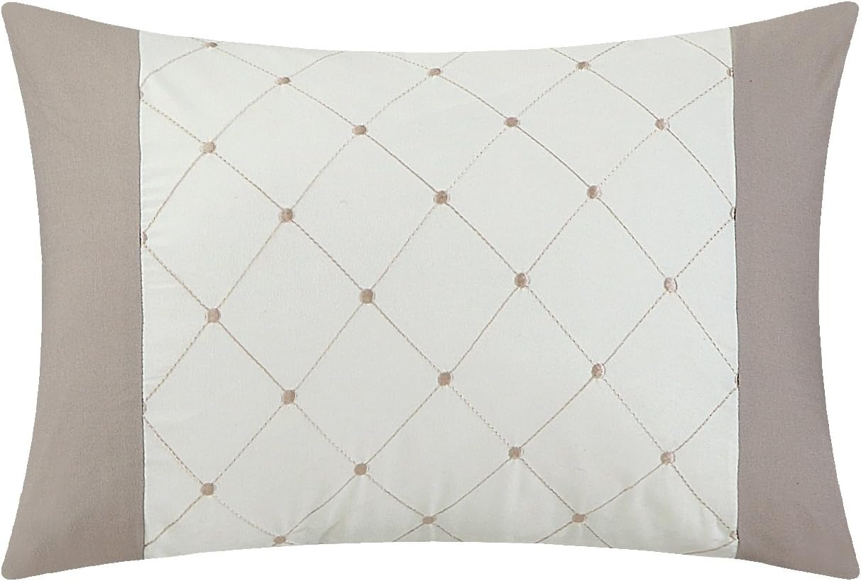 Chic Home Cheryl Comforter Complete Bed Set, Beige, King (10 Piece)