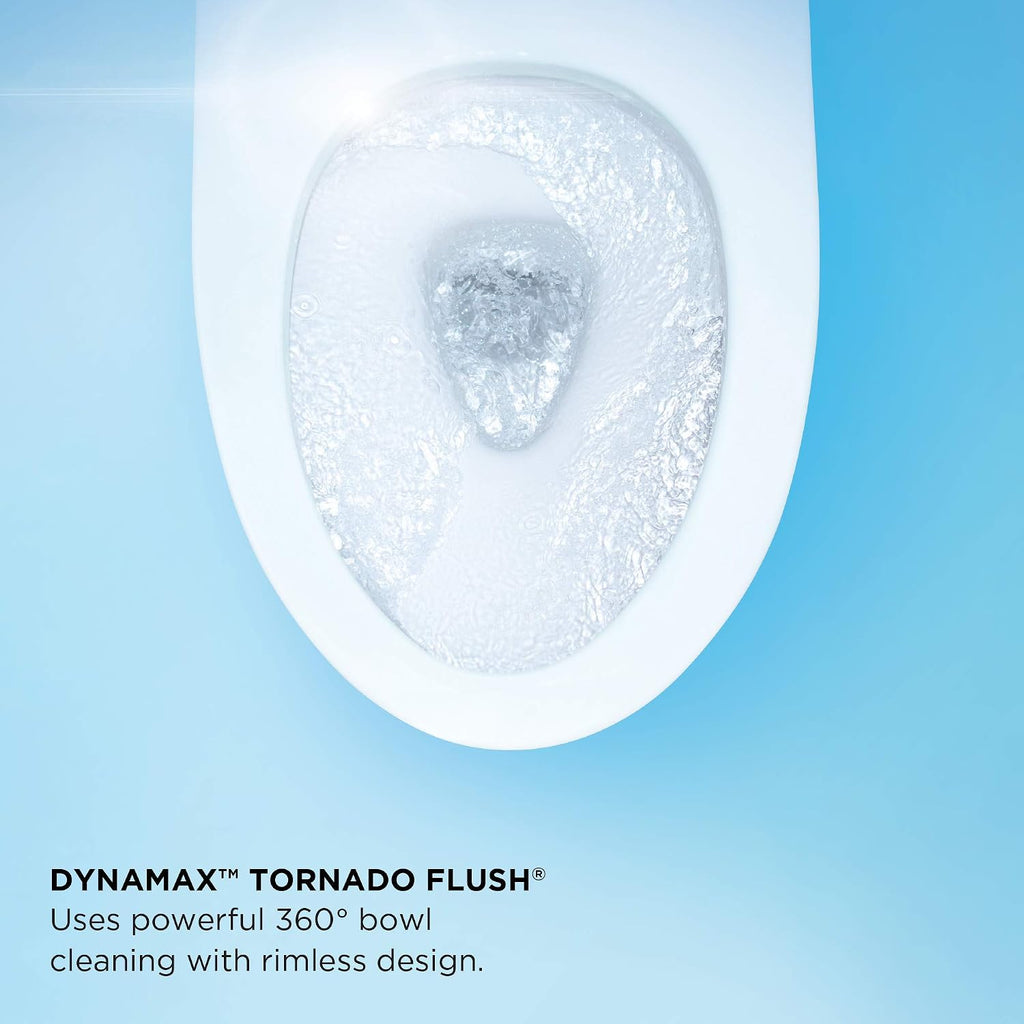 TOTO AP Wall-Hung Elongated Toilet and DuoFit In-Wall 0.9 and 1.28 GPF Tank System with Copper Supply Line, White - CWT426CMFG#WH