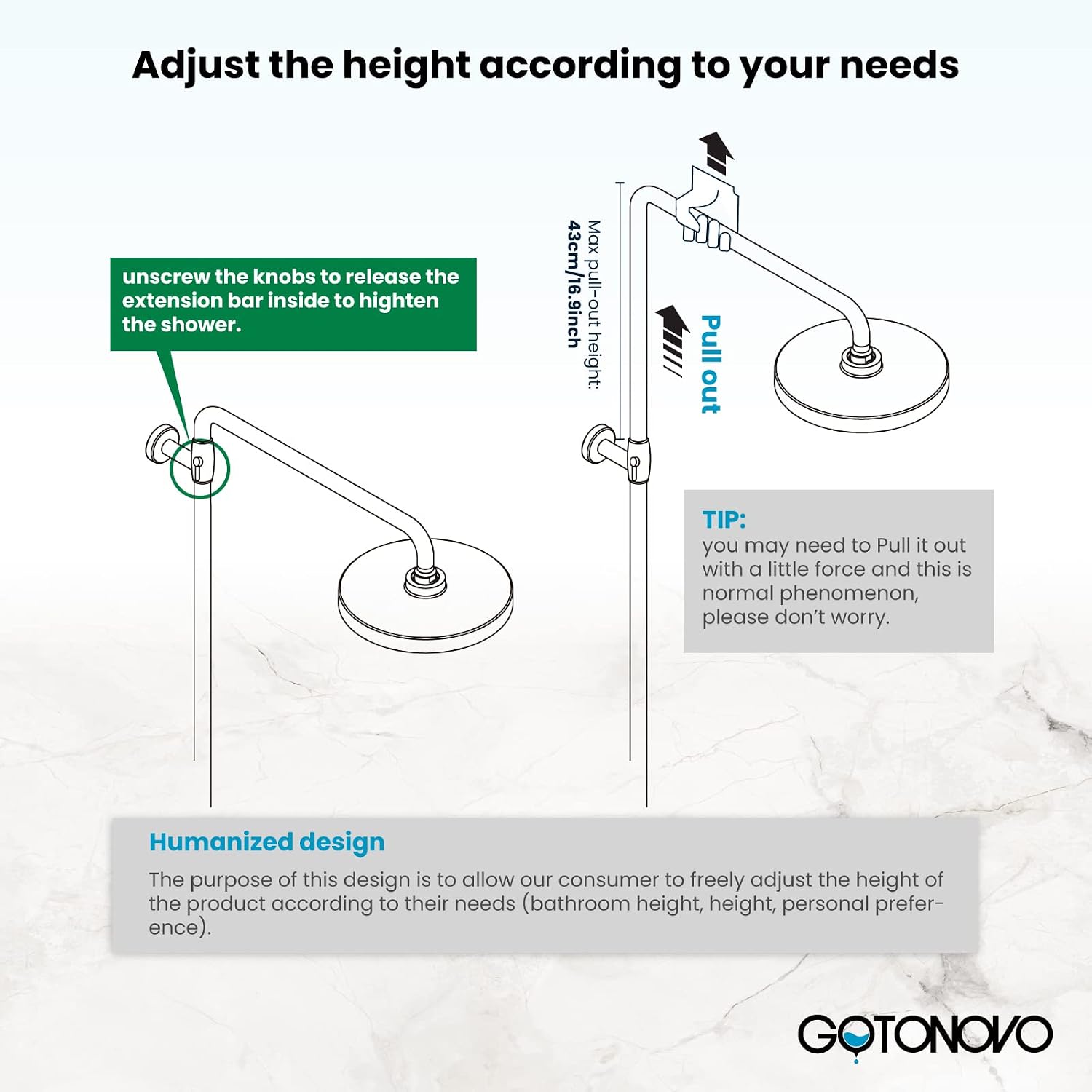 gotonovo Stainless Steel SUS304 Silver Shower faucet Set Wall Mount Triple Function Shower System 8 inches Shower Head Bathroom Adjustable Hand Spray Rainfall Brushed Nickel Shower Faucet Complete Set