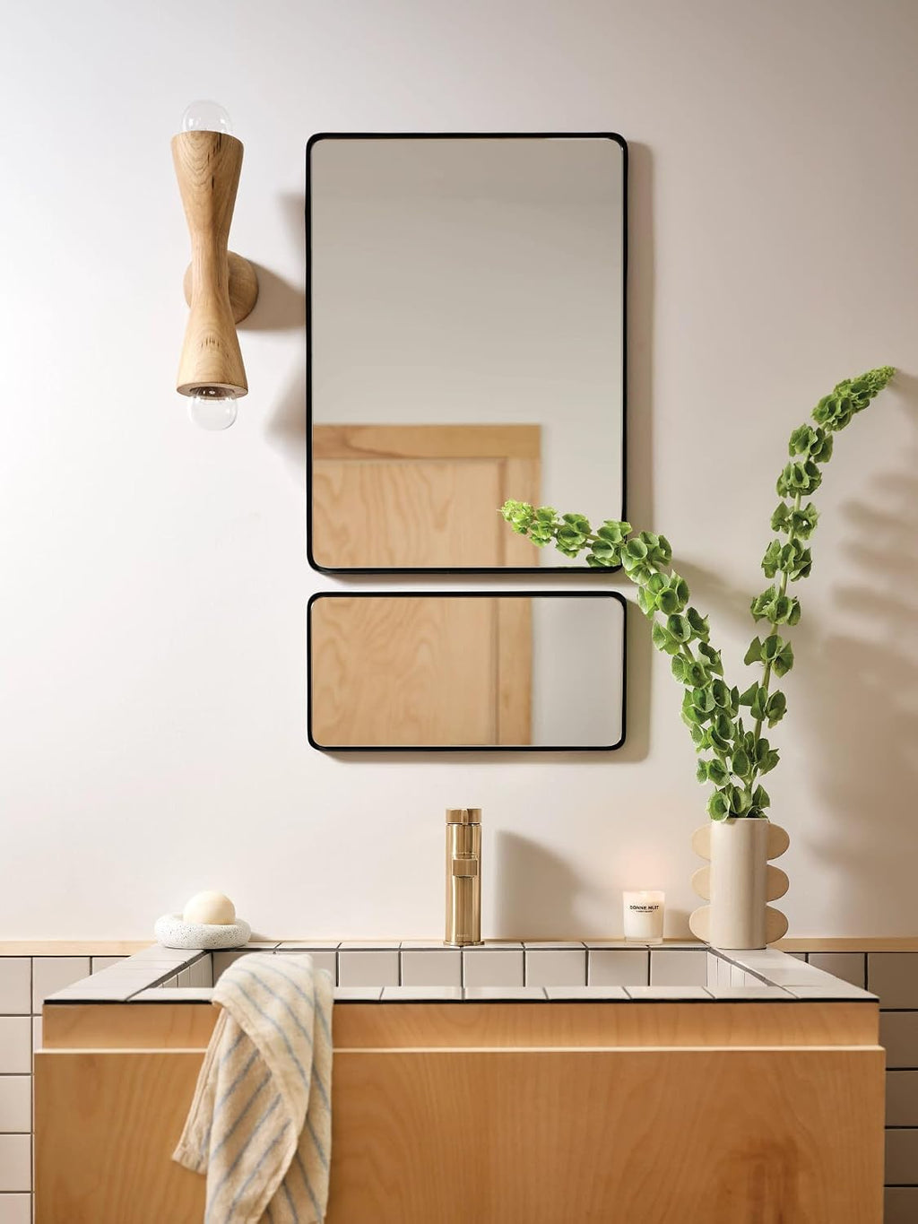 Moen Beric Bronzed Gold Modern One-Handle Single Hole Bathroom Faucet with Drain Assembly and Optional Deckplate for Your Bath Sink, 84774BZG