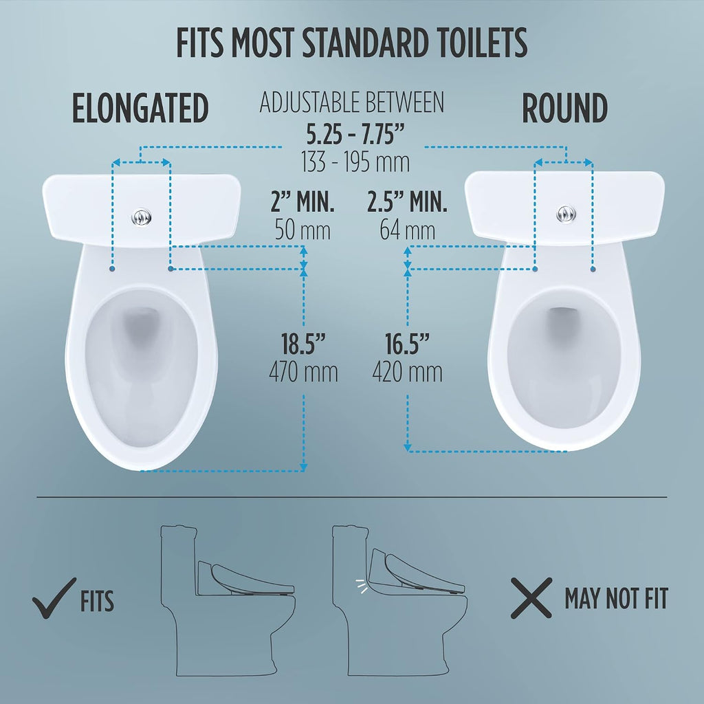 TOTO® WASHLET® C2 Electronic Bidet Toilet Seat with PREMIST and EWATER+ Wand Cleaning, Elongated, Cotton White - SW3074#01