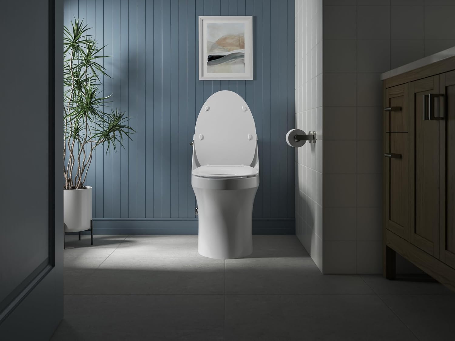 Kohler K-30783-0 Lithe Quiet-Close Elongated Toilet seat with Grip Tight Bumpers, White