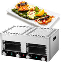 Multi-Tasking Steak Grill, Steakhouse & Cast-Iron Griddle 2-in-1 Indoor Cooking Master, Large Cooking Area, Electric Ceramic PTC Heating,B-220V
