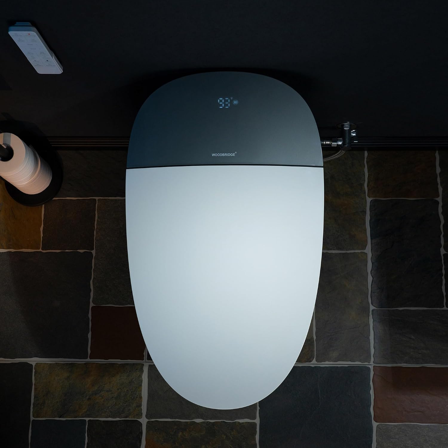 WOODBRIDGE Smart Toilet, Auto Open & Close, Auto Flush, Foot Sensor, Cleaning Foam Dispenser, Heated Seat and Chair Height Design, EBT230