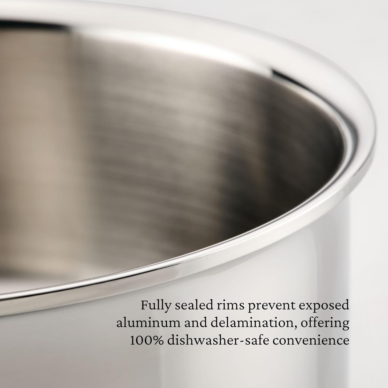 Hestan ProBond Luxe 5-Quart Essential Pan with Lid, Professional Clad Stainless Steel, ProCore Tri-Ply Clad Construction, Polished Exterior, Induction & Oven Safe
