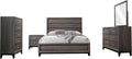 Coaster Home Furnishings - Watson - Wood - 5-Piece Bedroom Set with Panel Headboard and Groove Details - Bedroom - Eastern King Size - Gray Oak - 212421KW-S5