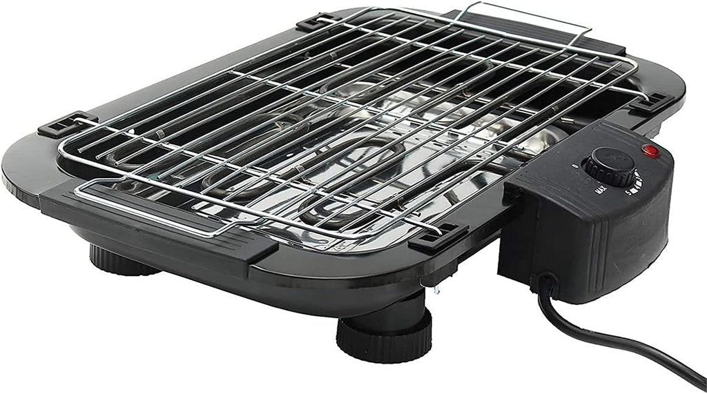 Smokeless Electric Tabletop Grill Griddle Non-Stick Teppanyaki Grill Pan Easy Clean Adjustable Temperature Indoor Portable BBQ Barbecue 2000W