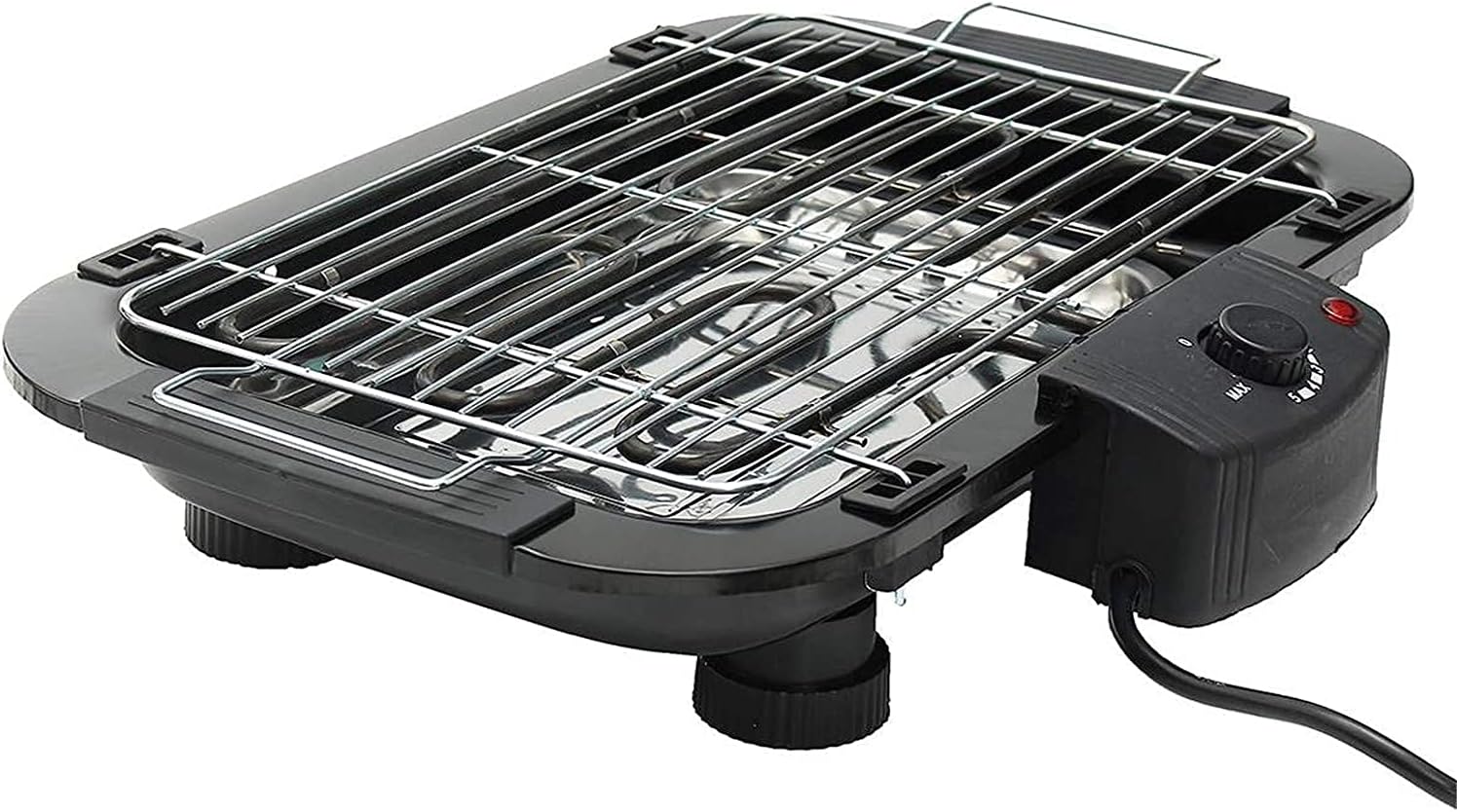 Smokeless Electric Tabletop Grill Griddle Non-Stick Teppanyaki Grill Pan Easy Clean Adjustable Temperature Indoor Portable BBQ Barbecue 2000W