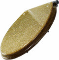 Glitter Resin Toilet Seat Elongated, Soft Close Quick Release, Easy Installation/Remove, Fit All Standard Oval-Shape (Gold)