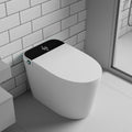 SouNor 12'Rough-in Tankless Smart Toilet with Blue Light Strip,LED Display Warm Air Drying, Heated Bidet Seat,Foot Sensor Flush,Wireless Remote Control,Warm Water Wash,Self-cleaning,Ceramic,White.
