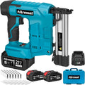 18 Gauge Brad Nailer Cordless,2-In-1 Brushless Nail Gun And Staple Gun with 2×4.0Ah Battery,Electric Pistola De Clavos De Bateria with 1200Pcs Nails for Woodworking,Home Improvement DIY