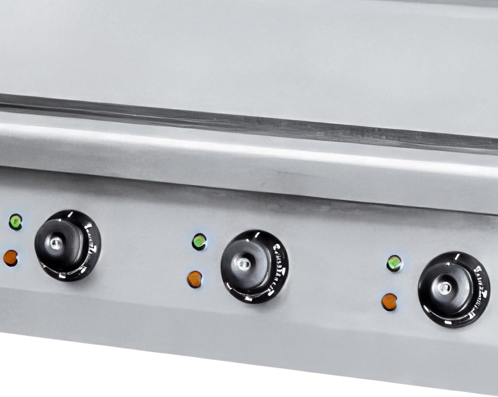 Adcraft 30' Countertop Electric Griddle with Thermostatic Controls and Heavy Duty with Temperatures ranging from 120-570 Degrees, NSF Certified, 220V, 30-inch, Stainless Steel