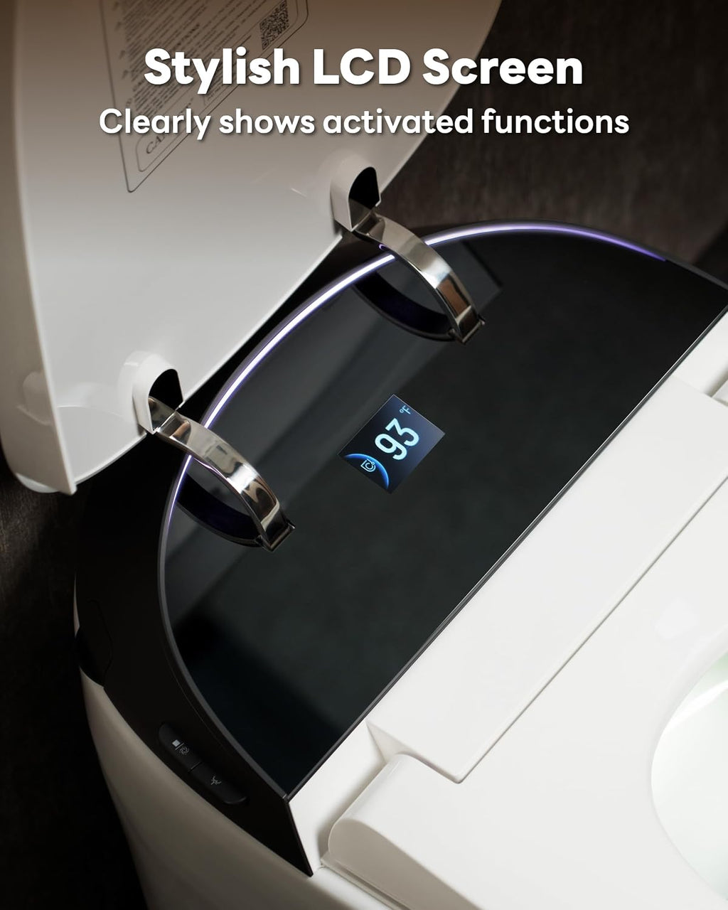 CANEST Smart Toilet with ADA Chair Height, Foam Dispenser, 1.1/1.6GPF Dual-Flush Bidet Toilet, 12' Rough-in, One Piece Toilet, Eco Mode, Auto Open/Close, Warm Water/Dryer, Self-Cleaning, Deodorization