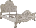 Acme Dresden Wooden California King Bed with Arched Headboard in Bone White