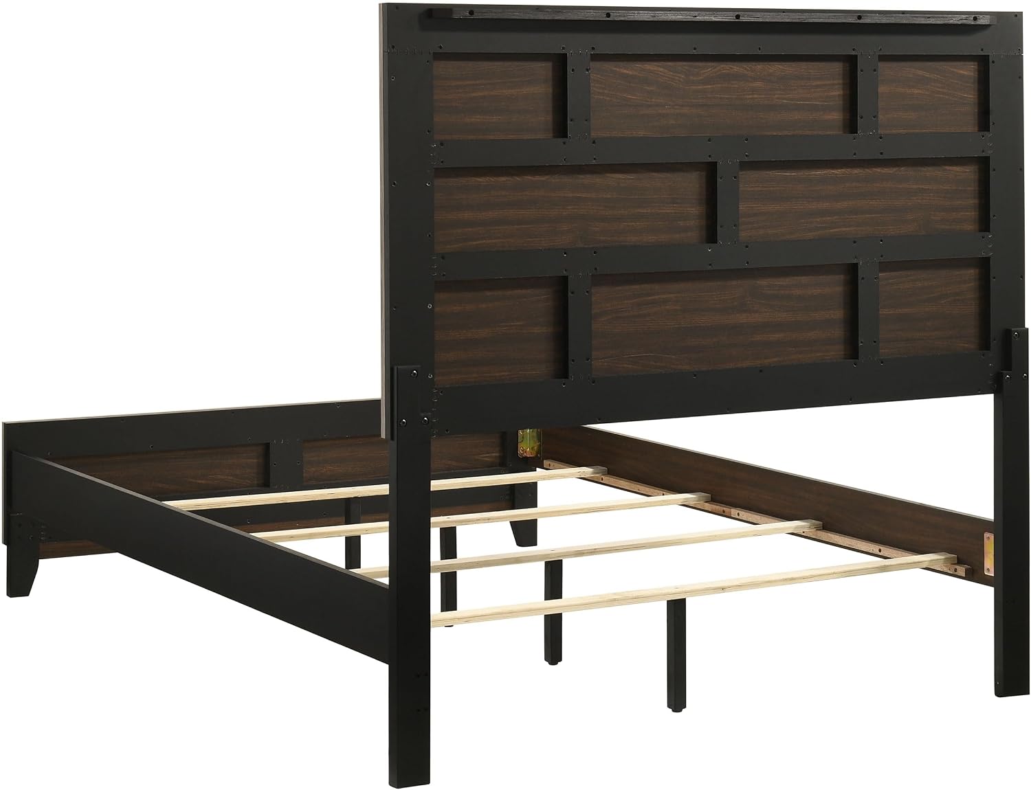 Coaster Home Furnishings - Watson - Wood - 5-Piece Bedroom Set with Panel Headboard and Groove Details - Bedroom - Full Size - Light Taupe - 215911F-S5