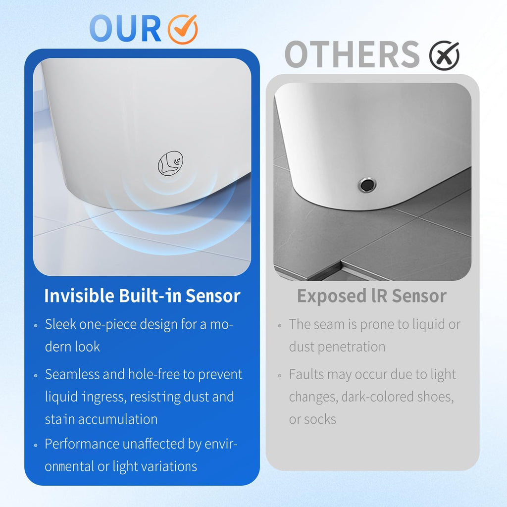 Tankless Smart Toilet with Bidet Built-In Elite Model Auto Open/Close Auto Flush Bubble Wash Heated Seat Warm Water & Dryer Adjustable Temp Side Knob (S31G)