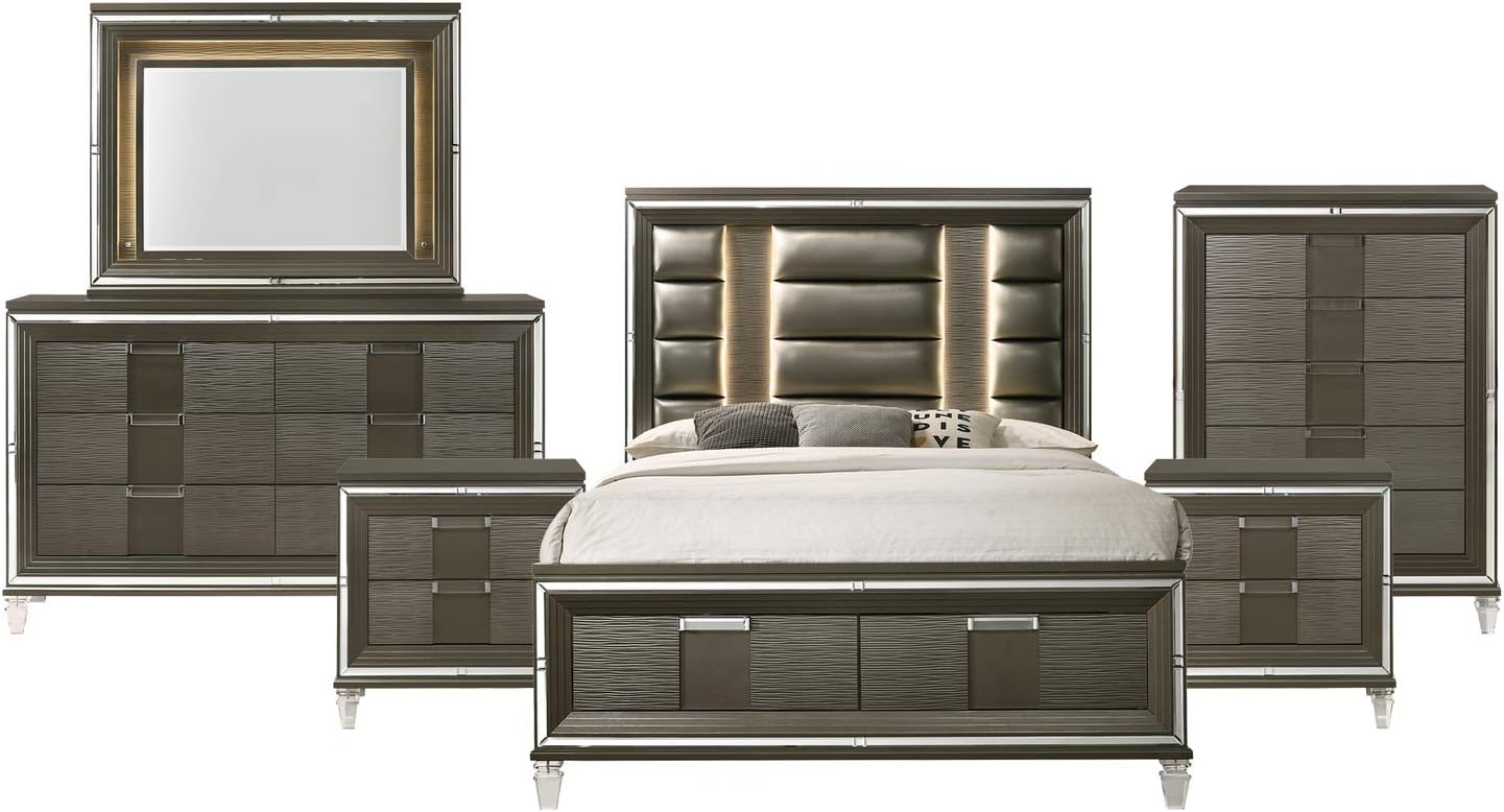 Picket House Furnishings Charlotte King Storage 6PC Bedroom Set