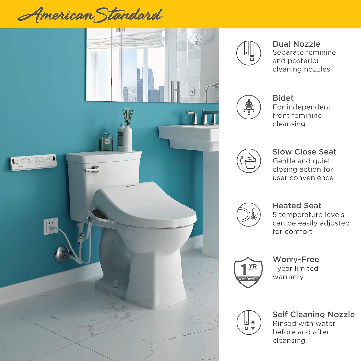 Advanced Clean® 2.0 Electric SpaLet® Bidet Seat With Remote Operation