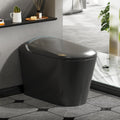 WinZo Smart Toilet with Bidet, 17 inch Comfort Seat Height, Auto Open/Close Foot Kick Flush Heated Seat, LED Night Light, 1.28 GPF Multiple Cleaning Modes (Matte Grey)